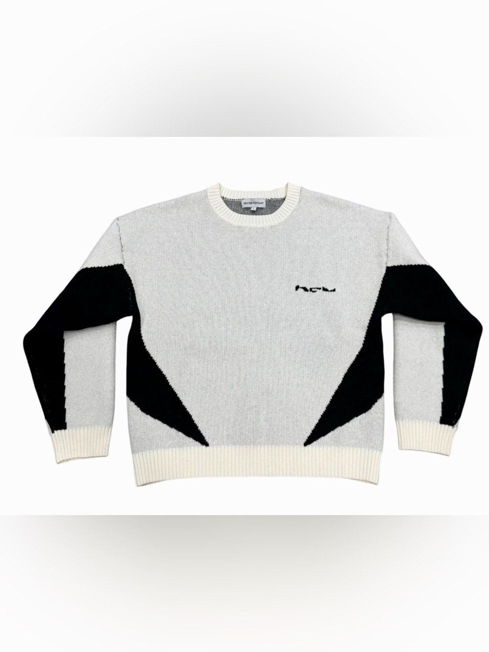 Heaven can wait TECH KNIT (WHITE/BLACK) - Picture 1 of 5